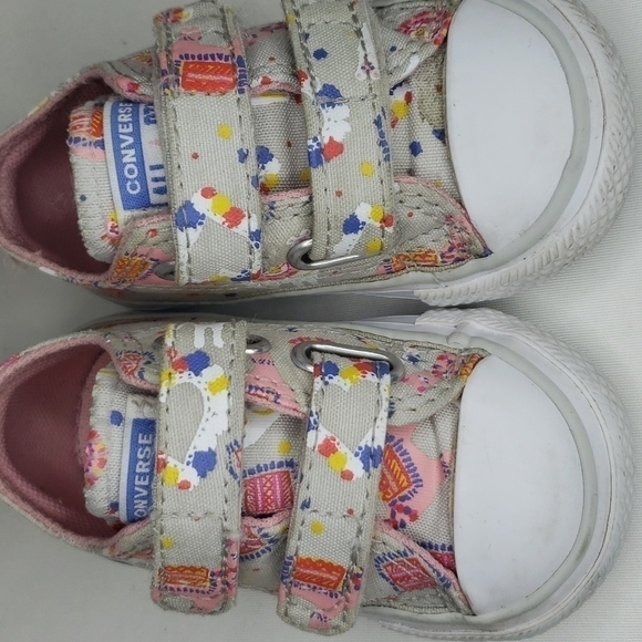 3/$30 CONVERSE Rainbows Llama Pom Poms Velcro Sneakers - Picture 6 of 6